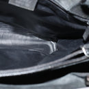 GUCCI Hand Bag Suede Black Silver 002 1025 Auth ep9555-18