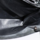 GUCCI Hand Bag Suede Black Silver 002 1025 Auth ep9555-21