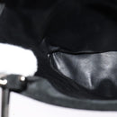 GUCCI Hand Bag Suede Black Silver 002 1025 Auth ep9555-22