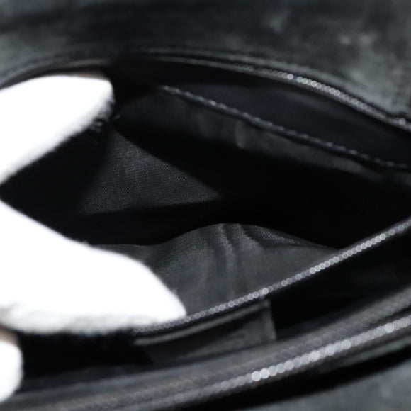 GUCCI Hand Bag Suede Black Silver 002 1025 Auth ep9555