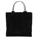GUCCI Hand Bag Suede Black Silver 002 1025 Auth ep9555-13