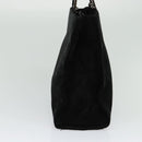 GUCCI Hand Bag Suede Black Silver 002 1025 Auth ep9555-3