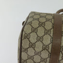GUCCI GG Supreme Web Sherry Line Hand Bag PVC Beige Gold 39 02 006 Auth ep9563-9