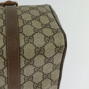 GUCCI GG Supreme Web Sherry Line Hand Bag PVC Beige Gold 39 02 006 Auth ep9563-16