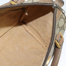 GUCCI GG Supreme Web Sherry Line Hand Bag PVC Beige Gold 39 02 006 Auth ep9563-19