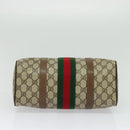 GUCCI GG Supreme Web Sherry Line Hand Bag PVC Beige Gold 39 02 006 Auth ep9563-5