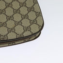 GUCCI GG Supreme Web Sherry Line Shoulder Bag PVC Beige Gold Red Auth ep9566-16