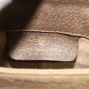 GUCCI GG Supreme Web Sherry Line Shoulder Bag PVC Beige Gold Red Auth ep9566-18