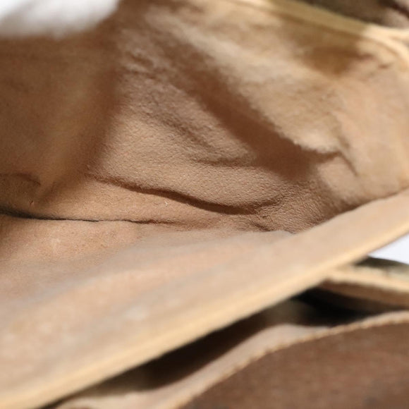 GUCCI GG Supreme Web Sherry Line Shoulder Bag PVC Beige Gold Red Auth ep9566