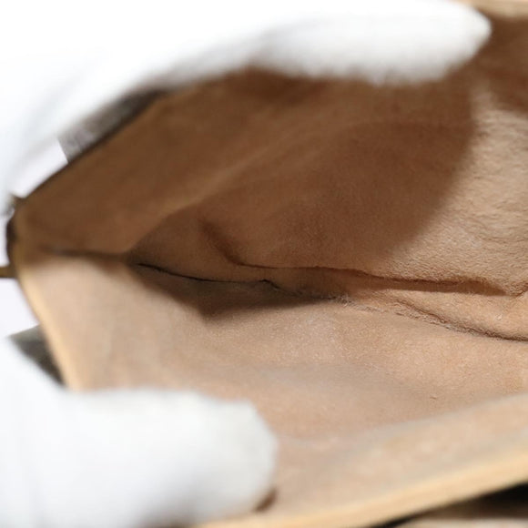 GUCCI GG Supreme Web Sherry Line Shoulder Bag PVC Beige Gold Red Auth ep9566