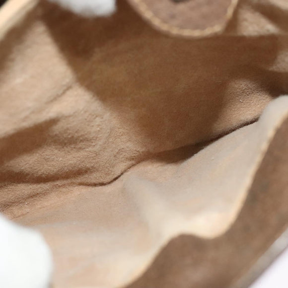 GUCCI GG Supreme Web Sherry Line Shoulder Bag PVC Beige Gold Red Auth ep9566