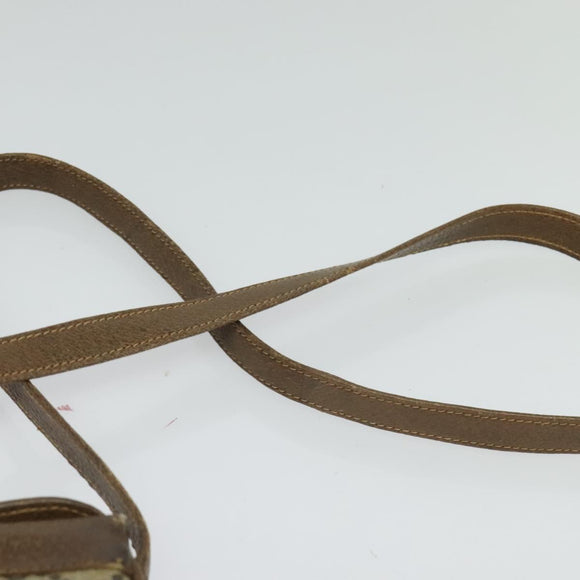 GUCCI GG Supreme Web Sherry Line Shoulder Bag PVC Beige Gold Red Auth ep9566