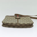 GUCCI GG Supreme Web Sherry Line Shoulder Bag PVC Beige Gold Red Auth ep9566-5