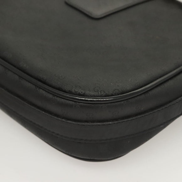 GUCCI Micro GG Supreme Shoulder Bag PVC Black Gold 001 41 4425 Auth ep9569