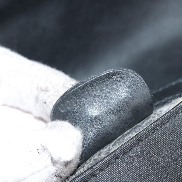 GUCCI Micro GG Supreme Shoulder Bag PVC Black Gold 001 41 4425 Auth ep9569