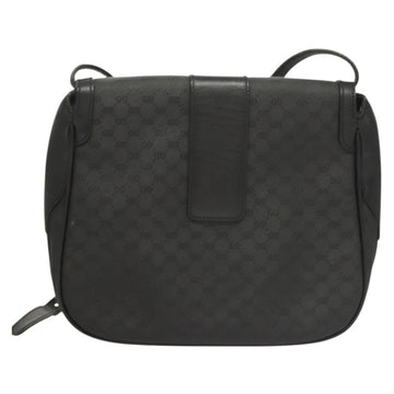 GUCCI Micro GG Supreme Shoulder Bag PVC Black Gold 001 41 4425 Auth ep9569 - 0