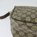 GUCCI GG Supreme Web Sherry Line Shoulder Bag PVC Beige Gold Red Auth ep9570-15