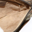 GUCCI GG Supreme Web Sherry Line Shoulder Bag PVC Beige Gold Red Auth ep9570-19