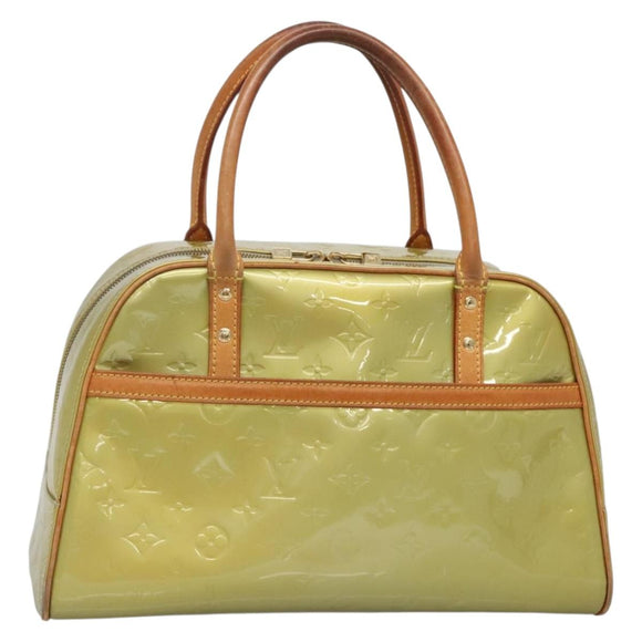 LOUIS VUITTON Monogram Vernis Tompkins Square Hand Bag Gris M91150 Auth ep9572