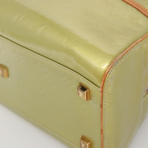 LOUIS VUITTON Monogram Vernis Tompkins Square Hand Bag Gris M91150 Auth ep9572