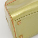 LOUIS VUITTON Monogram Vernis Tompkins Square Hand Bag Gris M91150 Auth ep9572-14