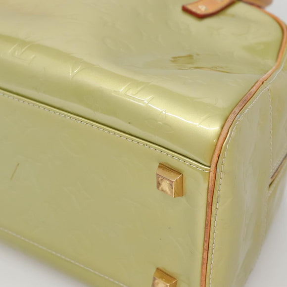 LOUIS VUITTON Monogram Vernis Tompkins Square Hand Bag Gris M91150 Auth ep9572