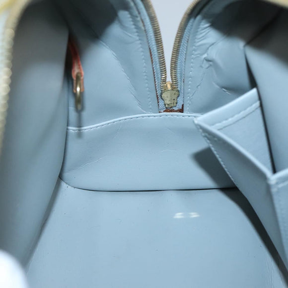 LOUIS VUITTON Monogram Vernis Tompkins Square Hand Bag Gris M91150 Auth ep9572