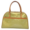 LOUIS VUITTON Monogram Vernis Tompkins Square Hand Bag Gris M91150 Auth ep9572-13