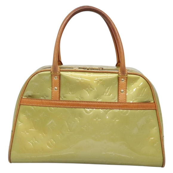 LOUIS VUITTON Monogram Vernis Tompkins Square Hand Bag Gris M91150 Auth ep9572