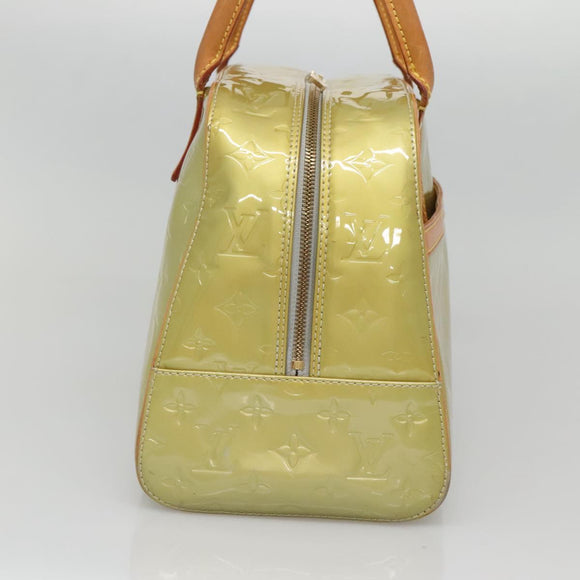 LOUIS VUITTON Monogram Vernis Tompkins Square Hand Bag Gris M91150 Auth ep9572