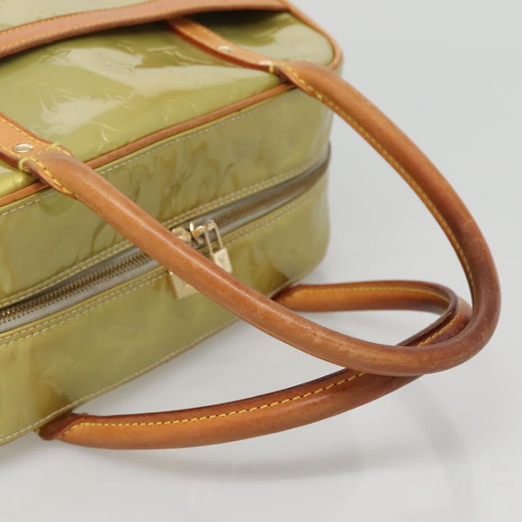 LOUIS VUITTON Monogram Vernis Tompkins Square Hand Bag Gris M91150 Auth ep9572