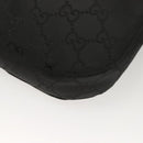 GUCCI GG Canvas Shoulder Bag Black Silver 001 3166 3444 Auth ep9573-16