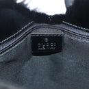 GUCCI GG Canvas Shoulder Bag Black Silver 001 3166 3444 Auth ep9573-17