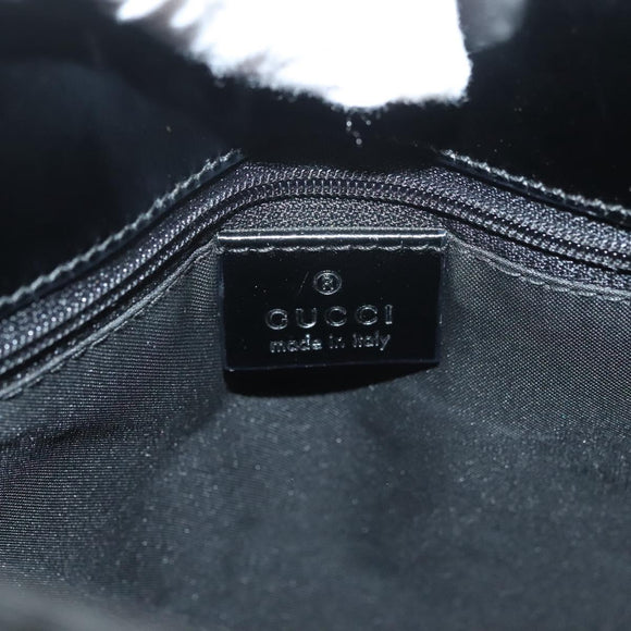 GUCCI GG Canvas Shoulder Bag Black Silver 001 3166 3444 Auth ep9573