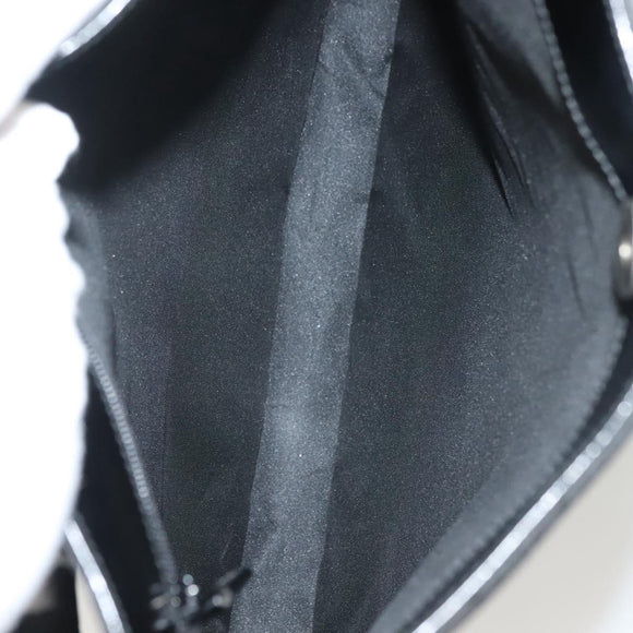 GUCCI GG Canvas Shoulder Bag Black Silver 001 3166 3444 Auth ep9573