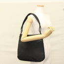 GUCCI GG Canvas Shoulder Bag Black Silver 001 3166 3444 Auth ep9573-21