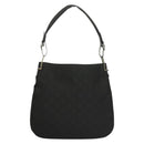 GUCCI GG Canvas Shoulder Bag Black Silver 001 3166 3444 Auth ep9573-2