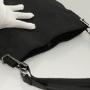 GUCCI GG Canvas Shoulder Bag Black Silver 001 3166 3444 Auth ep9573-6