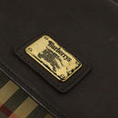 Burberrys Nova Check Shoulder Bag Canvas Beige Gold Auth ep9574-9