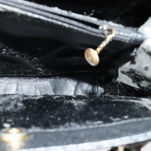 GUCCI Bamboo Tote Bag Suede Leather Black Gold 002 1186 0260 Auth ep9577