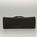 GUCCI Hand Bag Leather Black Gold Auth ep9581-6