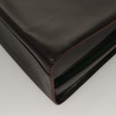 GUCCI Hand Bag Leather Black Gold Auth ep9581-17