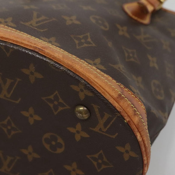 LOUIS VUITTON Monogram Bucket PM Shoulder Bag M42238 LV Auth ep9585