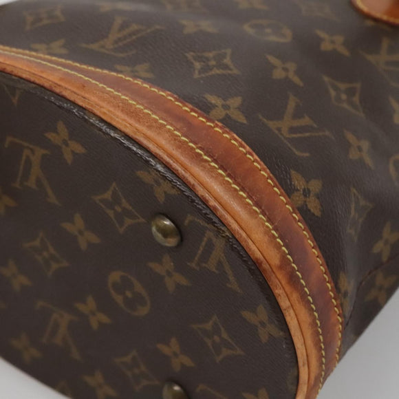 LOUIS VUITTON Monogram Bucket PM Shoulder Bag M42238 LV Auth ep9585