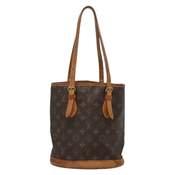 LOUIS VUITTON Monogram Bucket PM Shoulder Bag M42238 LV Auth ep9585