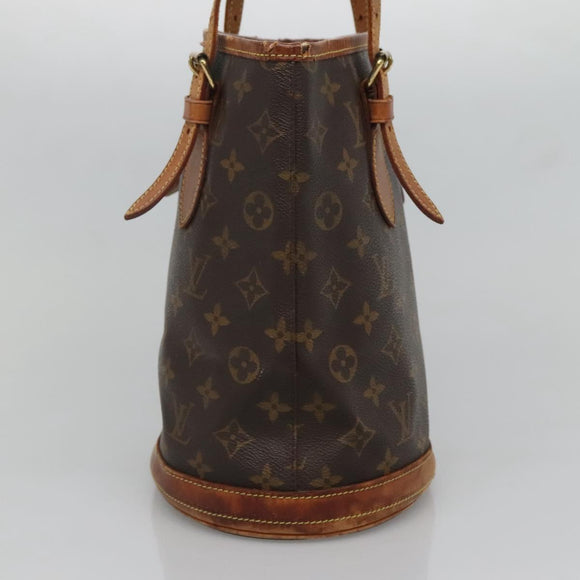LOUIS VUITTON Monogram Bucket PM Shoulder Bag M42238 LV Auth ep9585
