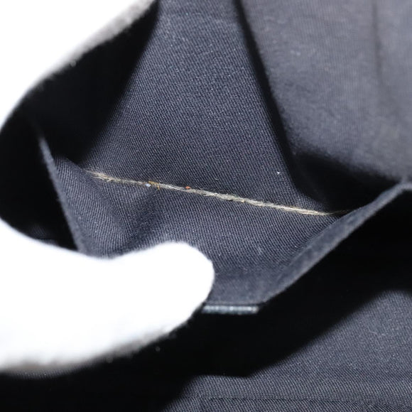 GUCCI GG Supreme Sherry Line Shoulder Bag PVC Navy Silver Red 162910 Auth ep9588