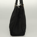GUCCI Bamboo Hand Bag Nylon Black Silver 002 1016 Auth ep9594-3