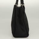 GUCCI Bamboo Hand Bag Nylon Black Silver 002 1016 Auth ep9594-4