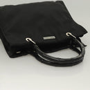 GUCCI Bamboo Hand Bag Nylon Black Silver 002 1016 Auth ep9594-6